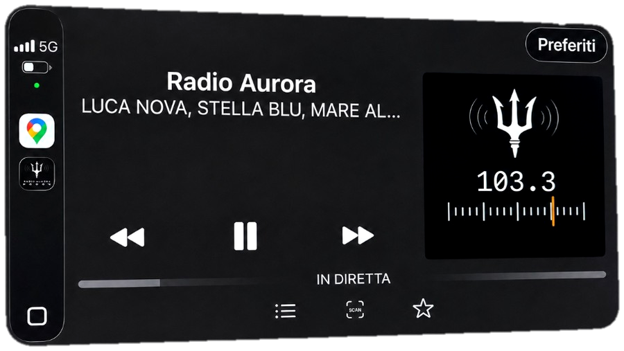 Onde dallo Stretto sur Apple CarPlay
